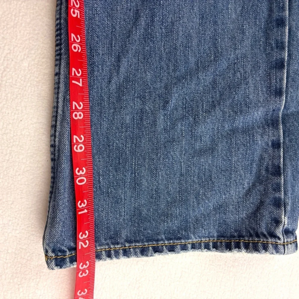 American Eagle Men’s Med Wash Lowrise‎ Faded Whiskered Denim Jean Size 32X34
